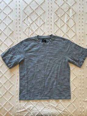 PacSun Men's Heathered Slate Blue Crewneck Tee